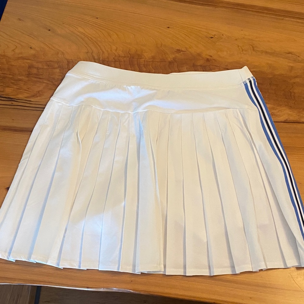 Polo Ralph Lauren White Skirt with Navy Stripes